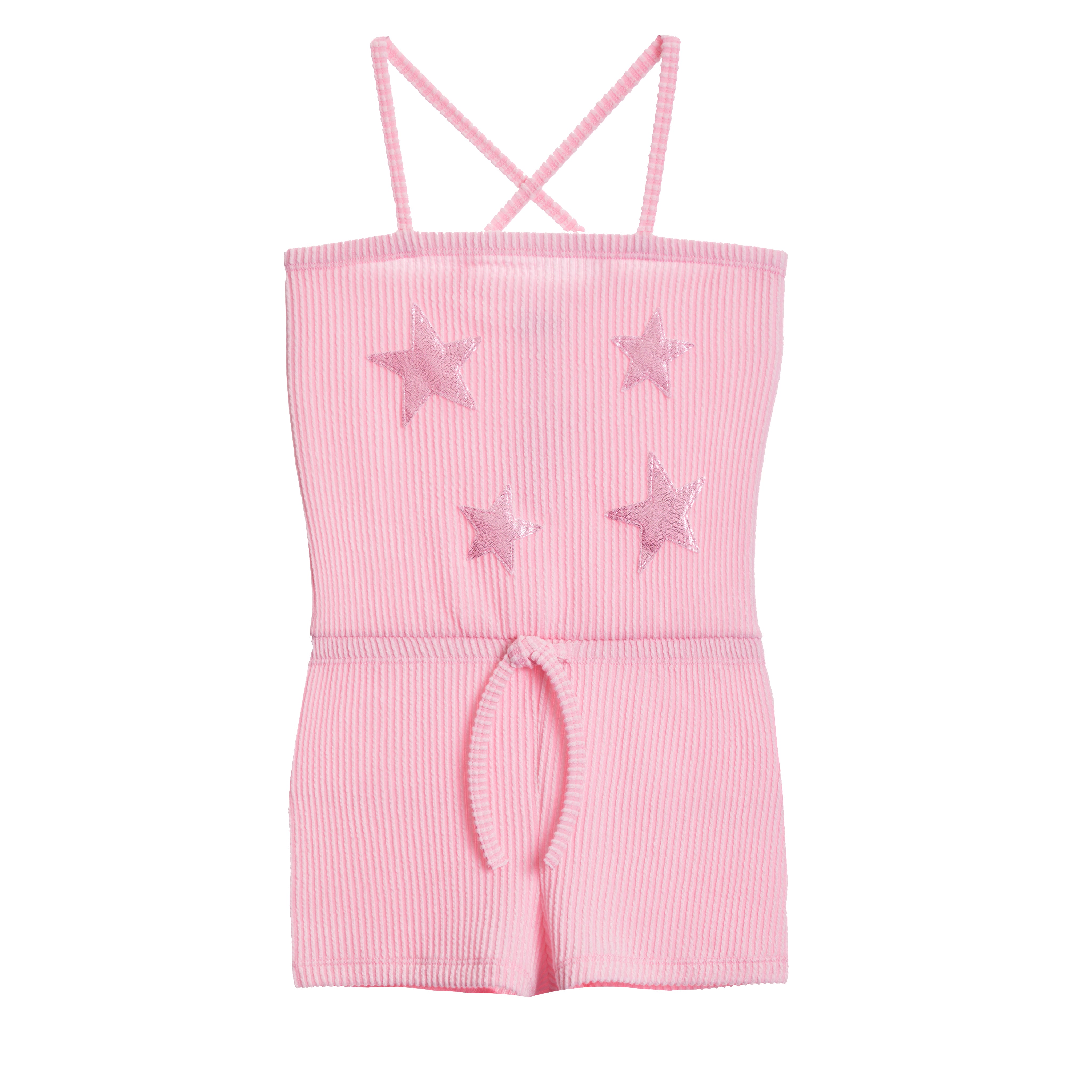 Lames Stars Ribbed Romper - Denny's