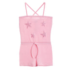 Lames Stars Ribbed Romper - Denny's