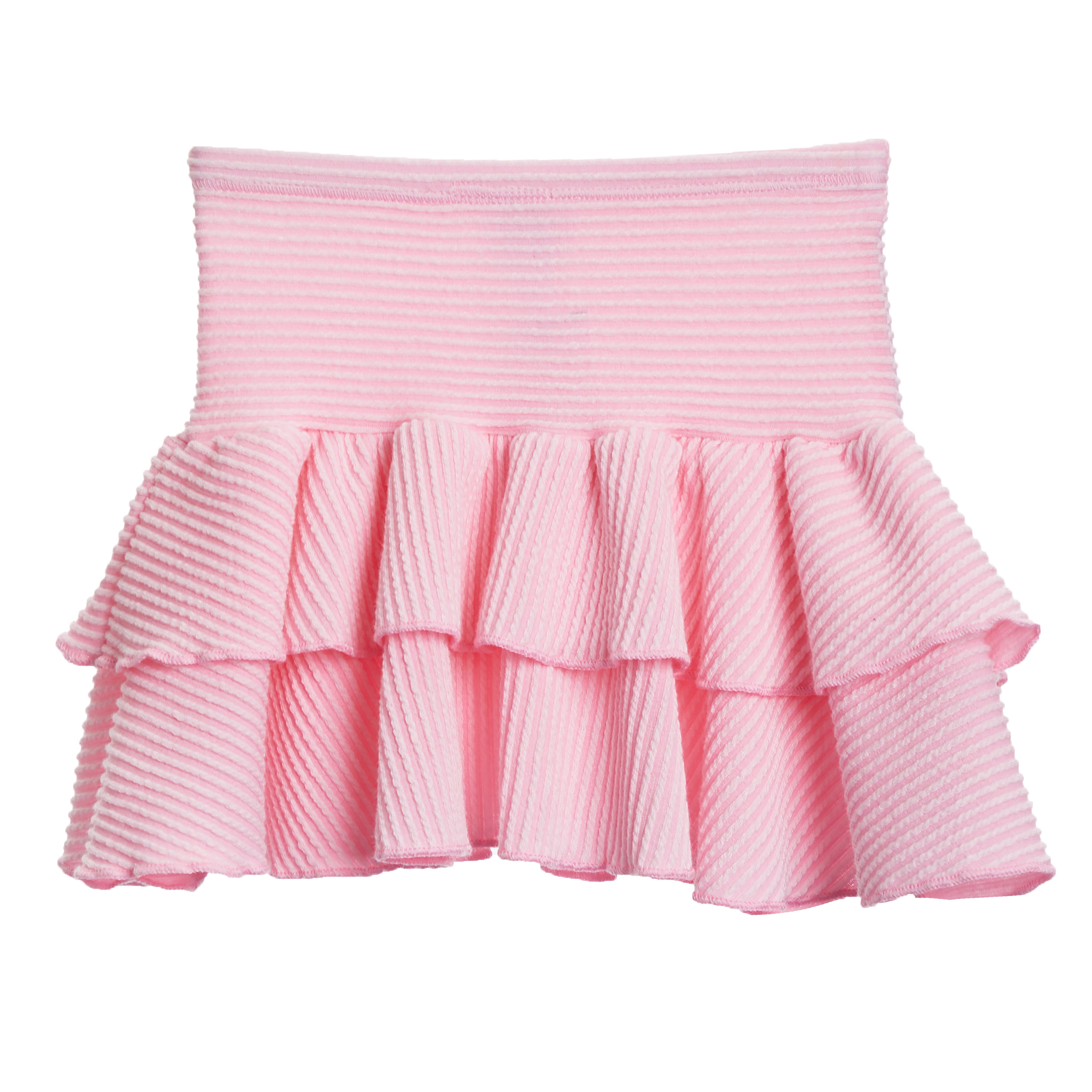 Ribbed Tiered Ruffle Skirt - Denny's
