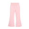 Pink Ribbed Flare Pant - Denny's