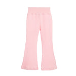 Pink Ribbed Flare Pant - Denny's