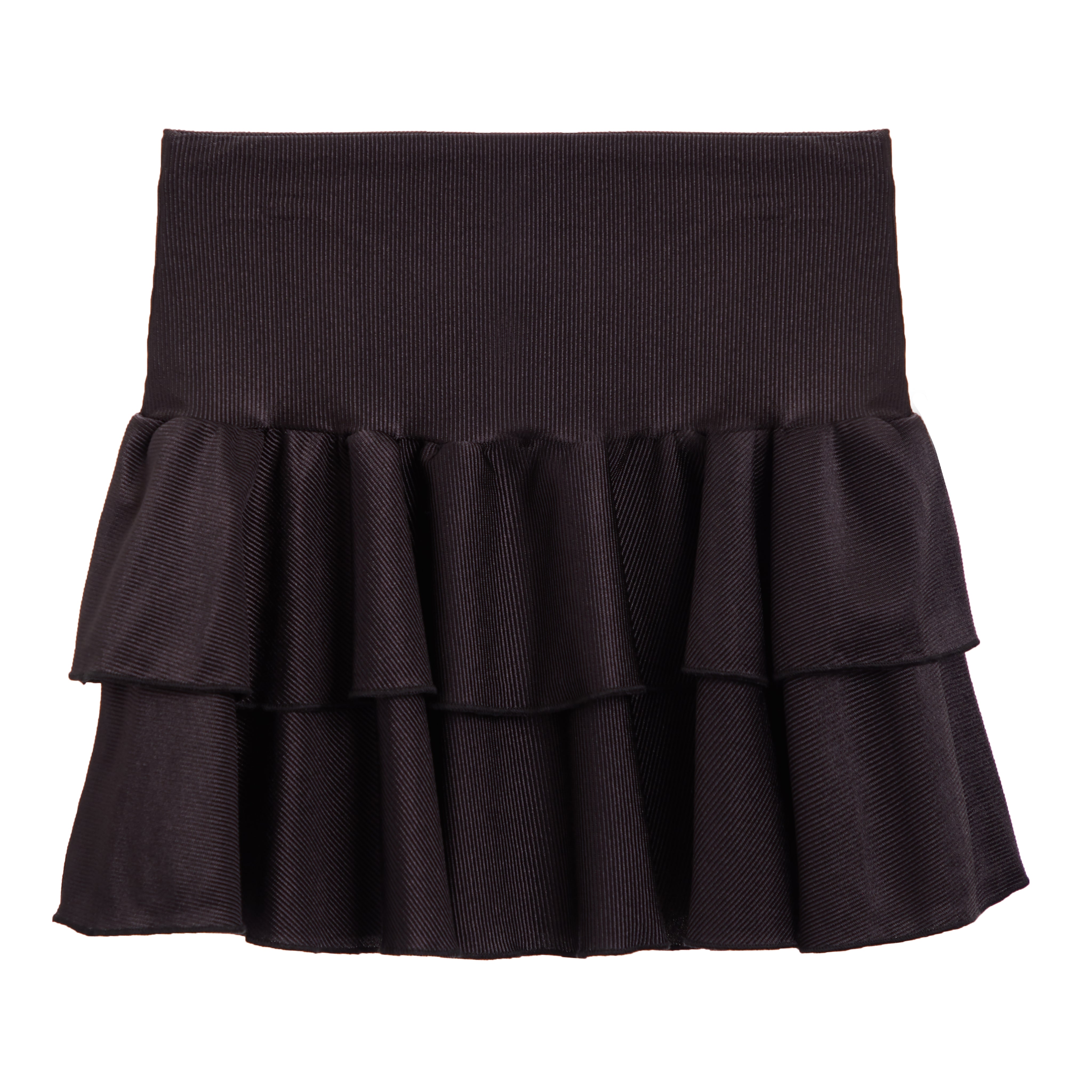 Tiered Ruffle Rib Skirt - Denny's