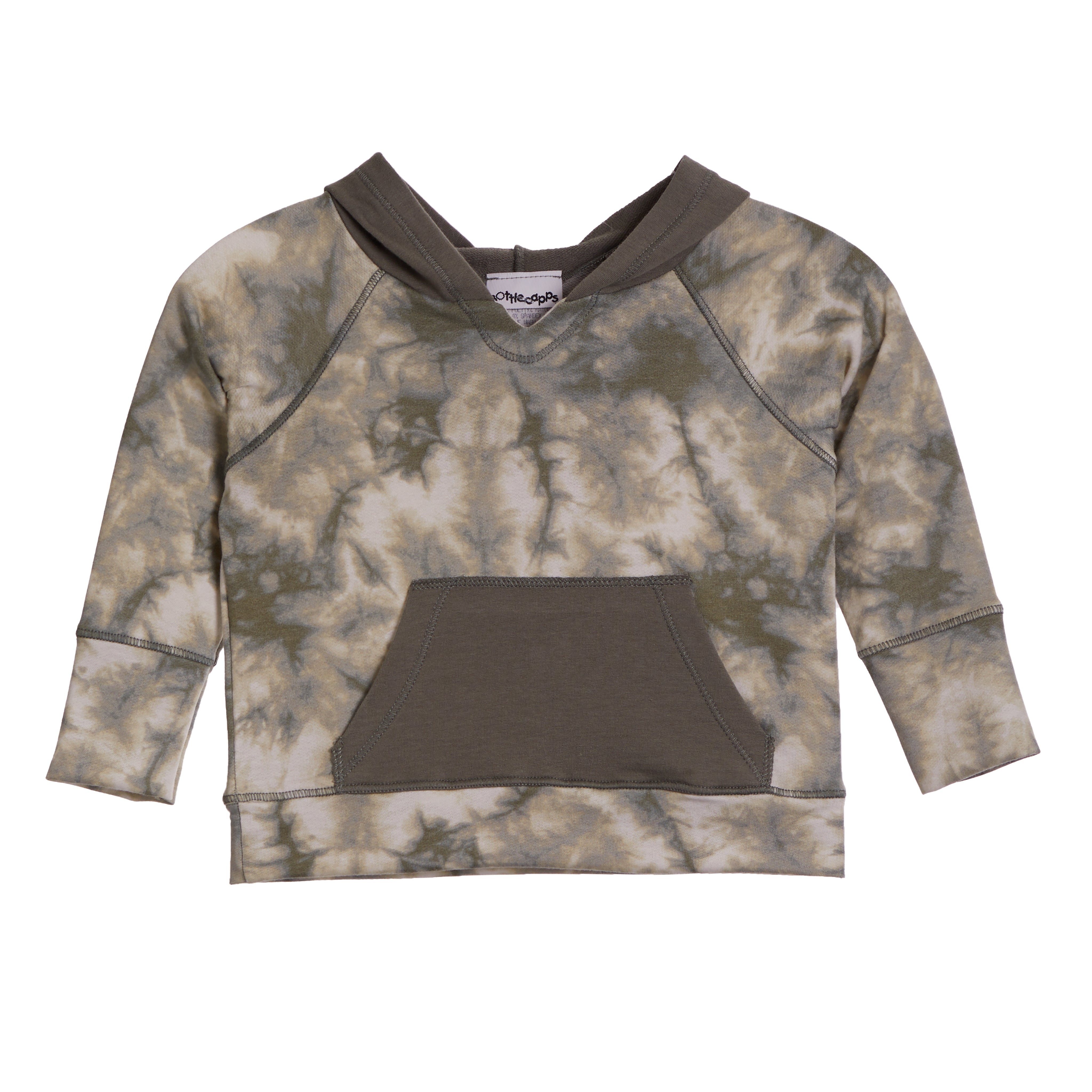 Tie Dye Kangaroo Pocket Hooded Sweatshirt - Denny's