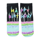 Happy Birthday Sock Glow in Dark - Denny's