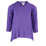 Long Sleeve Shark Bite Solid Top - Denny's