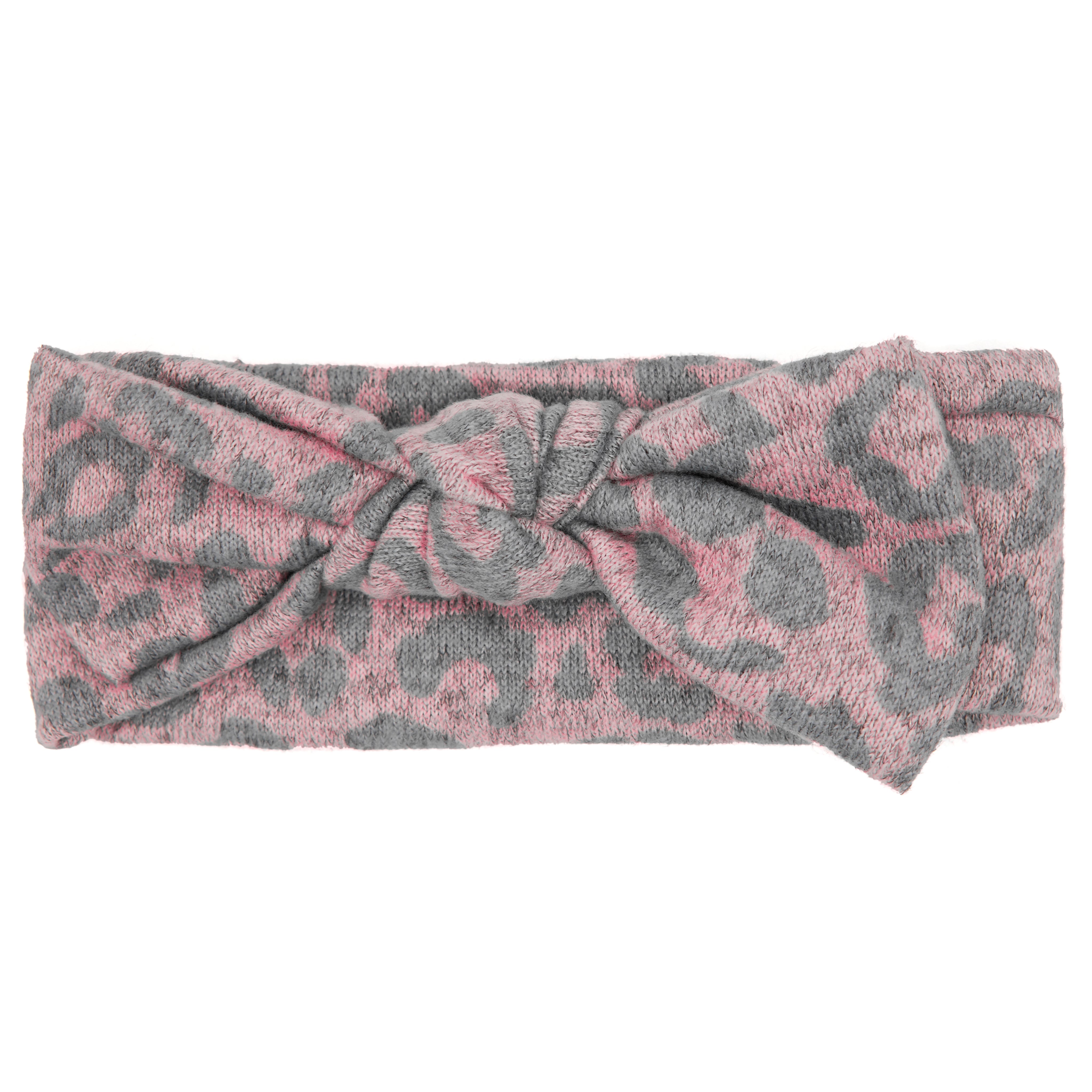 Pink Grey Cheetah Headband - Denny's