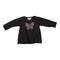 Long Sleeve Black tee with Bright Butterfly - Denny's