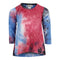 Long Sleeve Hi Low Top Tie dye Burgn/Navy/Black Soft - Denny's