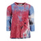 Long Sleeve Hi Low Top T/D Burgn/Navy/Black Soft - Denny's
