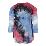 Long Sleeve Hi Low Top T/D Burgn/Navy/Black Soft - Denny's