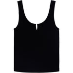 Ribbed Long Vneck Tank - Denny's