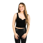 Vneck Notch Collar Tank - Denny's