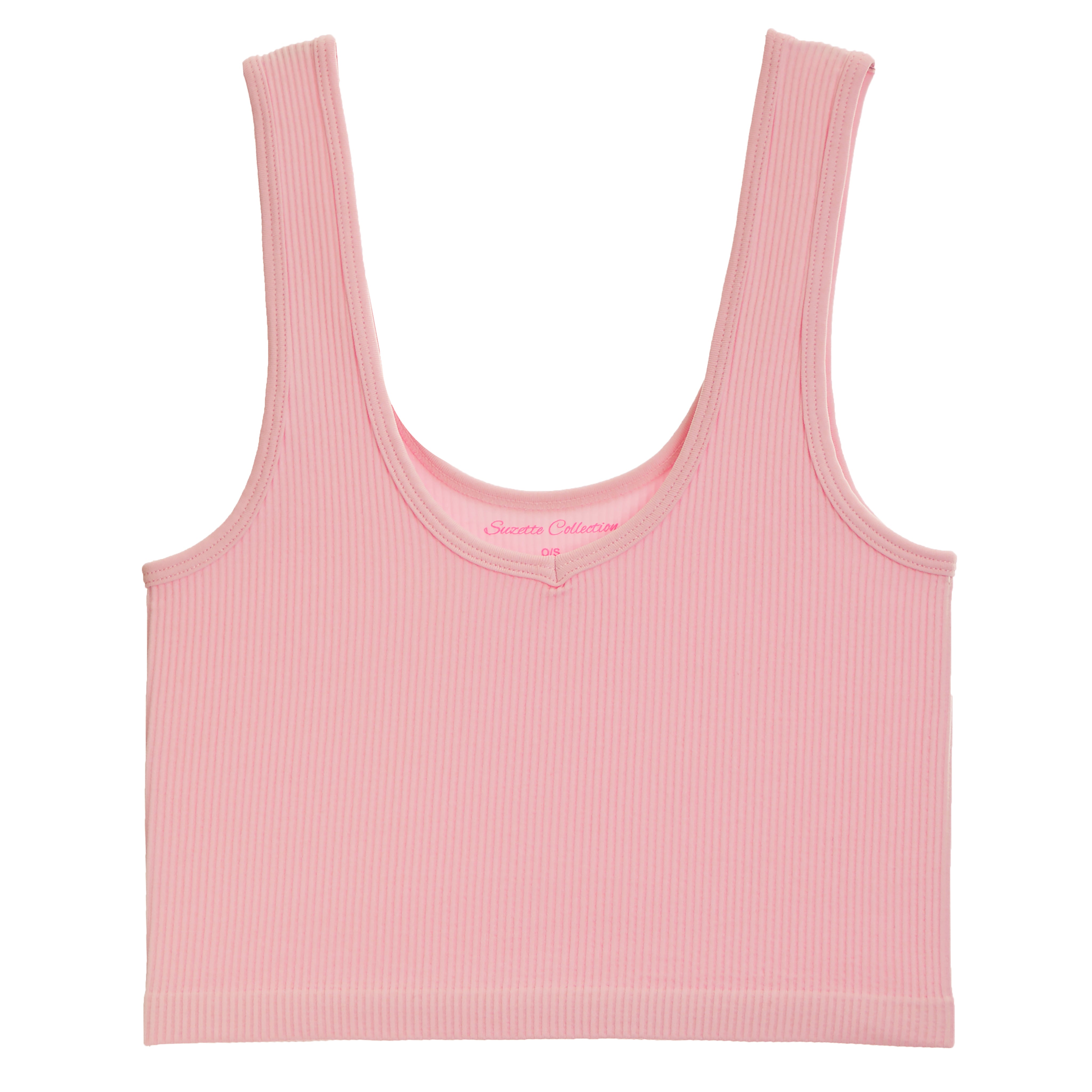 Ribbed V Crop Tank - Denny's