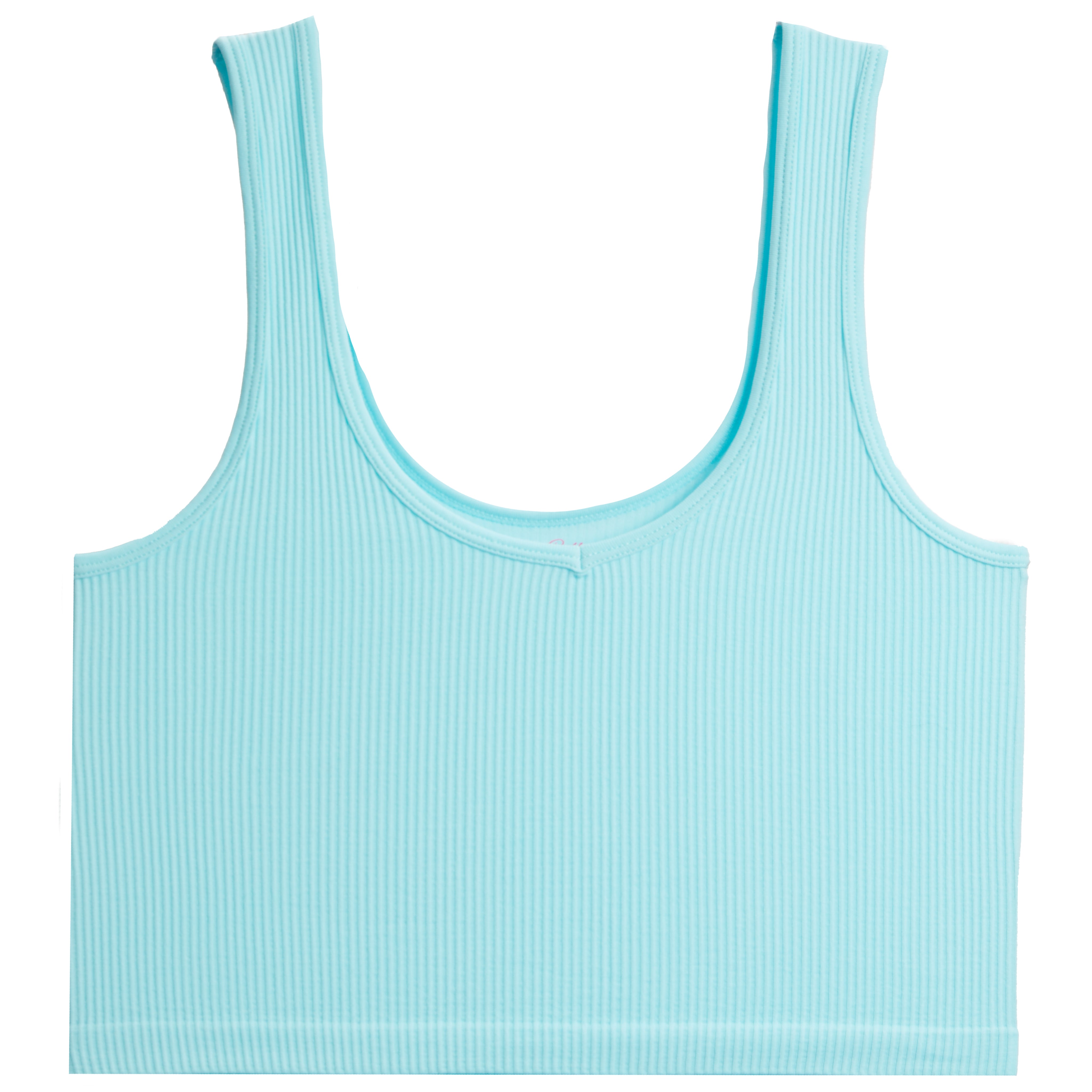 Ribbed V Crop Tank - Denny's