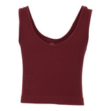 Ribbed V-Neck Crop Tank - Denny's