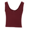 Ribbed V-Neck Crop Tank - Denny's
