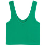 Ribbed V-Neck Crop Tank - Denny's