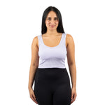 Ribbed V-Neck Crop Tank - Denny's