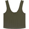 Ribbed V-Neck Crop Tank - Denny's