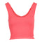 Ribbed V-Neck Crop Tank - Denny's