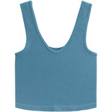 Ribbed V-Neck Crop Tank - Denny's