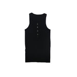 2x1 Ribbed Henley Tank - Denny's