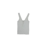 Ribbed Grommet Lace Up Tank - Denny's