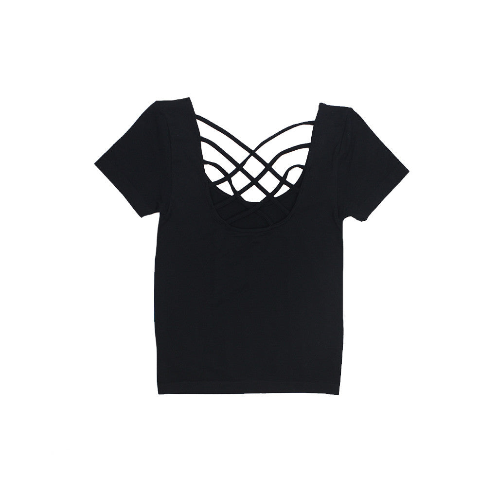 Reversible Spider Cage Scoop Short Sleeve Tee - Denny's