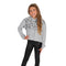 Long Sleeve Crop Hoodie Grey Leopard - Denny's