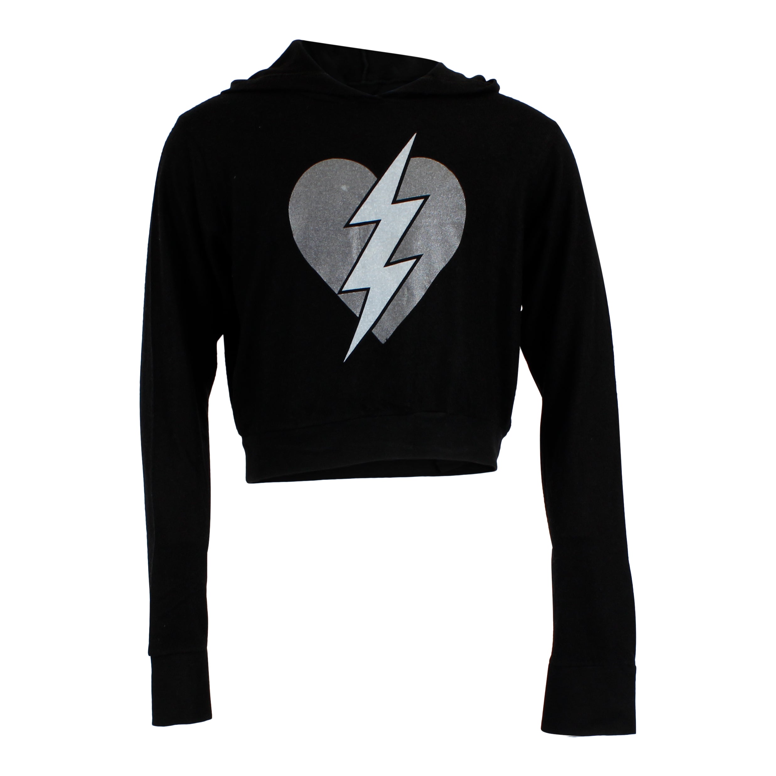 Hacci Hoody with Slver Hrt Lightning - Denny's