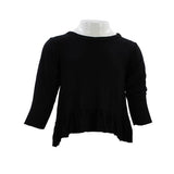 Long Sleeve Black Ruffle - Denny's