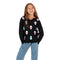 Long Sleeve Notch Top Allover Skull - Denny's