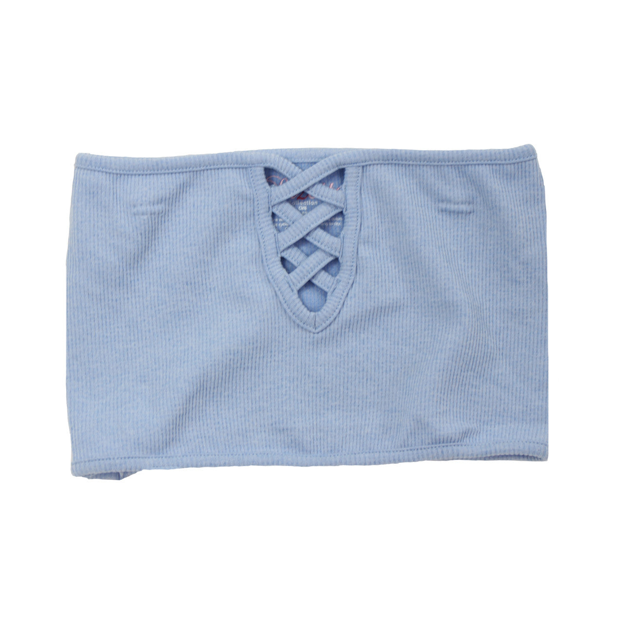 Ribbed Bandeau Criss Cross Bralet - Denny's