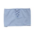 Ribbed Bandeau Criss Cross Bralet - Denny's