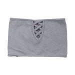 Ribbed Bandeau Criss Cross Bralet - Denny's