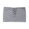 Ribbed Bandeau Criss Cross Bralet - Denny's