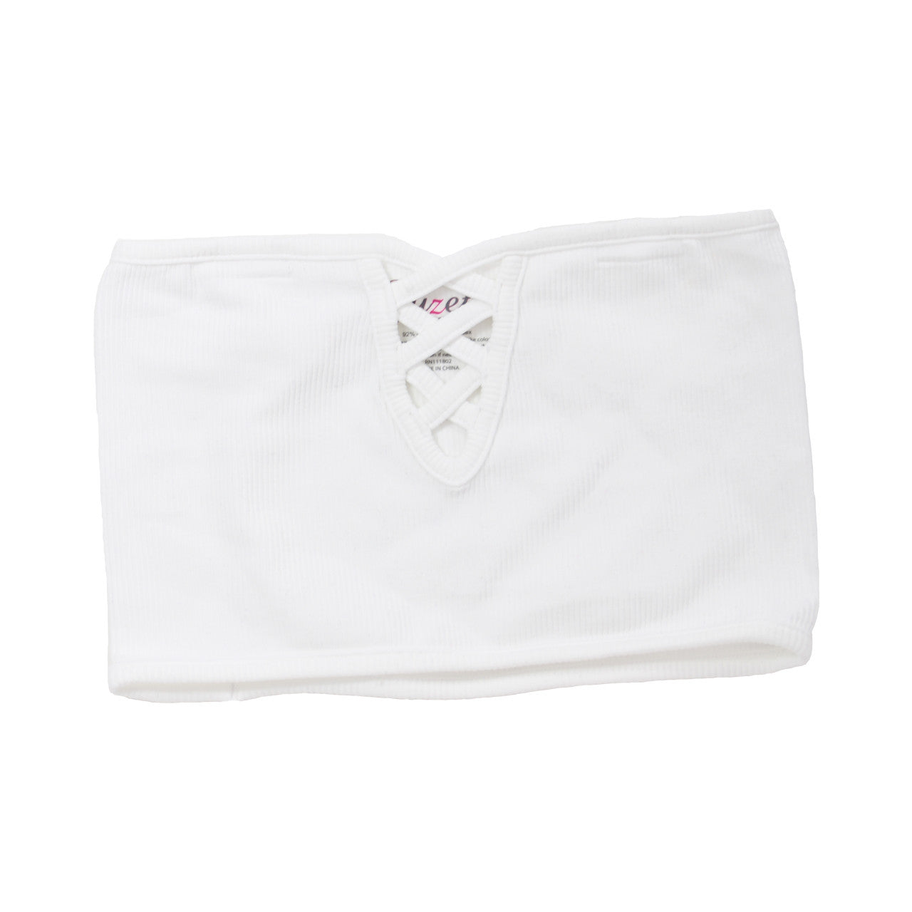 Ribbed Bandeau Criss Cross Bralet - Denny's