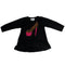 Long Sleeve Ruffle Top with Leopard & Hot Pink Heel - Denny's