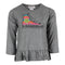 Long Sleeve Ruffle Top with Sneaker Neon - Denny's