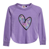 Grafitti Hearts Raglan Tee - Denny's