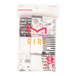 Positive Cats 9 Pack Cotton Hipsters - 7-14 Girl - Denny's