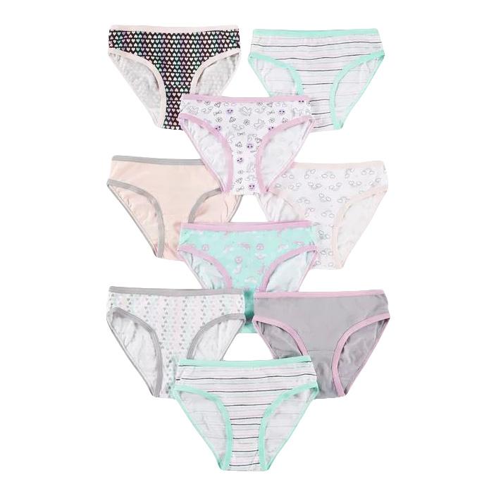 Unicorn Party 9 Pack Cotton Bikinis - 7-14 Girl - Denny's