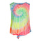 Tie Front Tank Neon Tie Dye Free Fall - Denny's