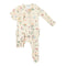 ABC Floral Ruffle Zipper Footie - Denny's