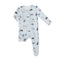 Grey Hounds Zipper Footie - Denny's