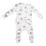 Pink Elephant Ruffle Footie - Denny's