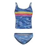 2pc Blue Stripes Camo Tankini - Denny's