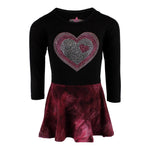 Long Sleeve Swing Dress with Heart - Denny's