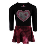 Long Sleeve Swing Dress with Heart - Denny's