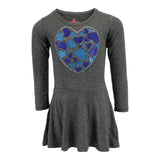 Long Sleeve Swing Dress with Heart - Denny's